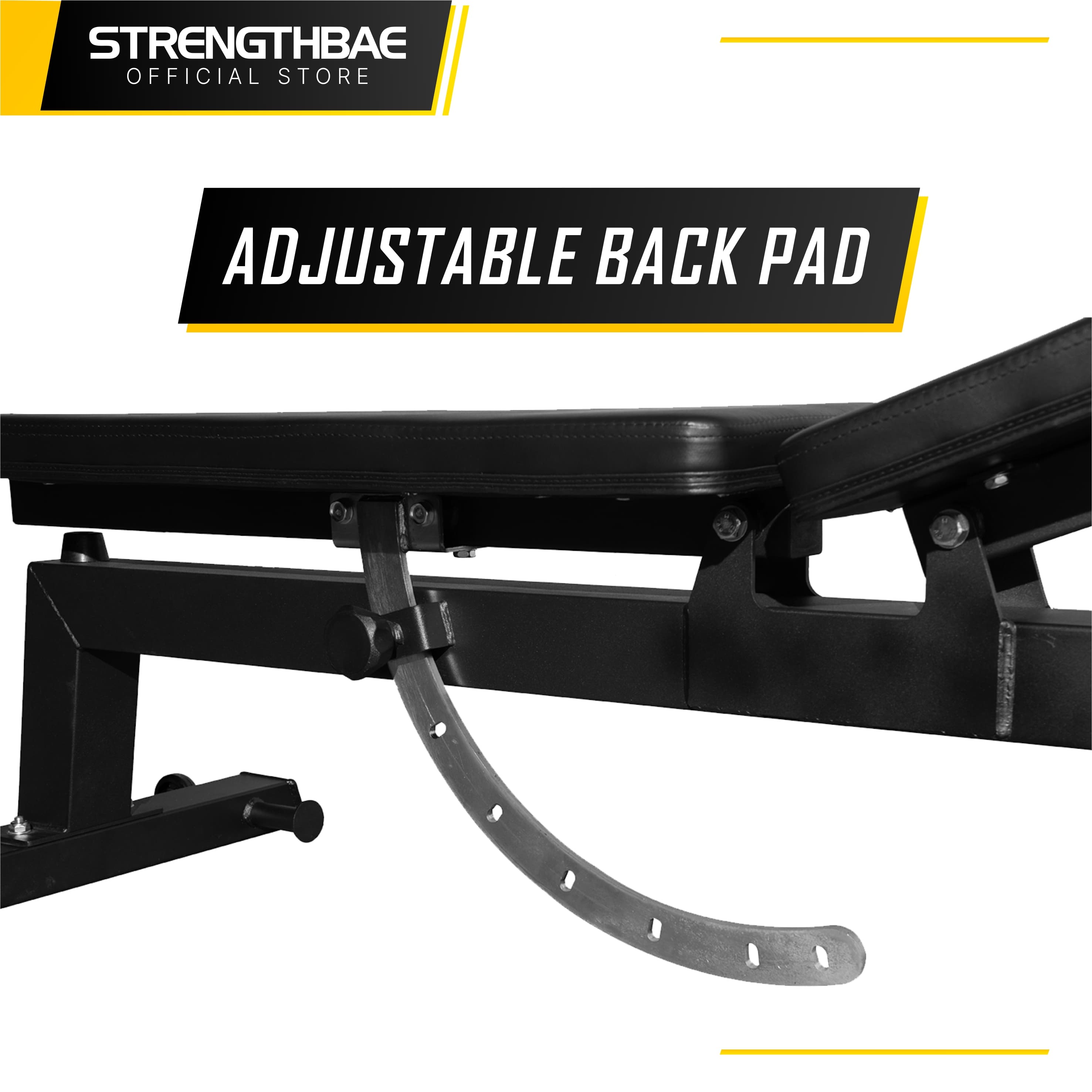 Adjustable Bench 1.0 Strengthbae | Kursi Bangku Fitness Flat Incline Bench Press