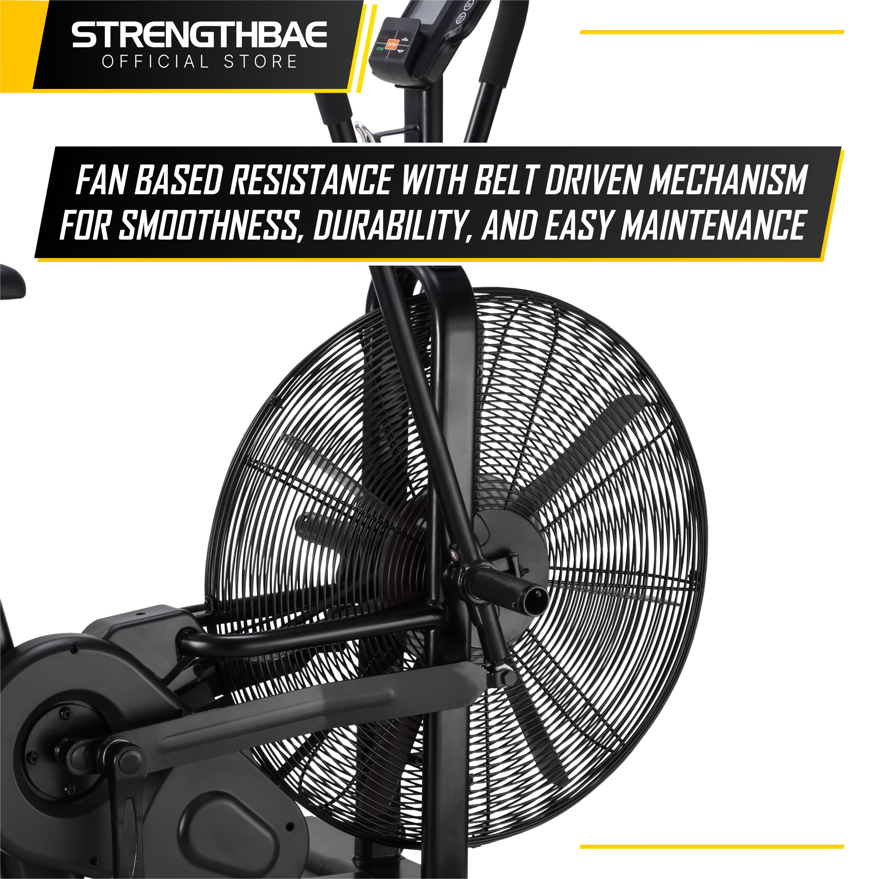 Air Bike Strengthbae – Sepeda Statis Fan Resistance untuk Full-Body Cardio