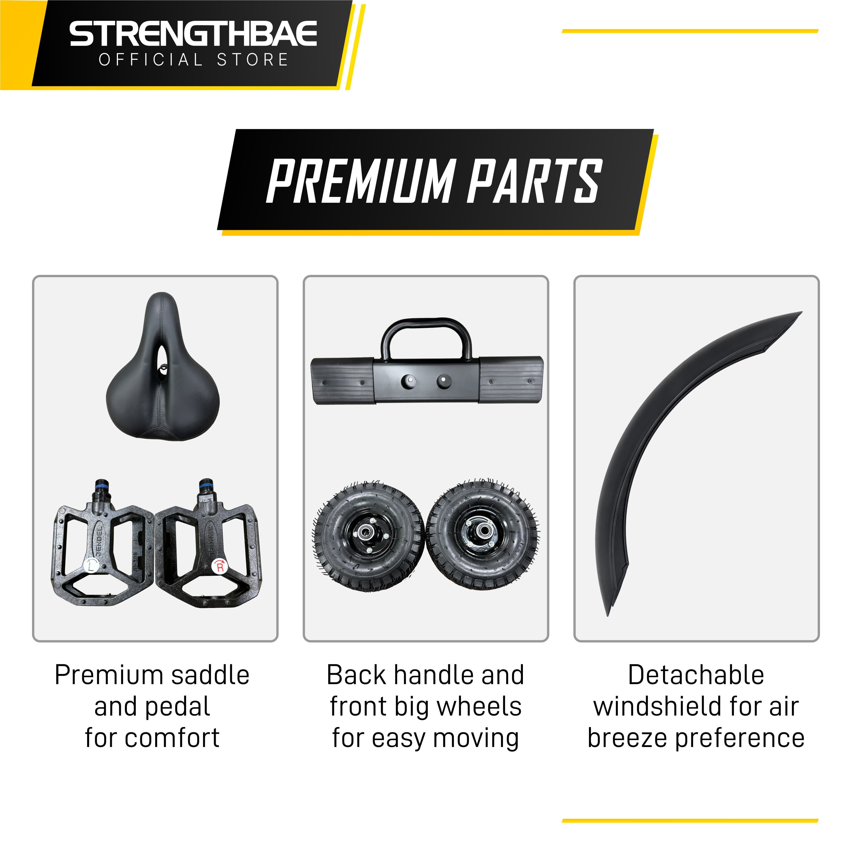 Air Bike Strengthbae – Sepeda Statis Fan Resistance untuk Full-Body Cardio