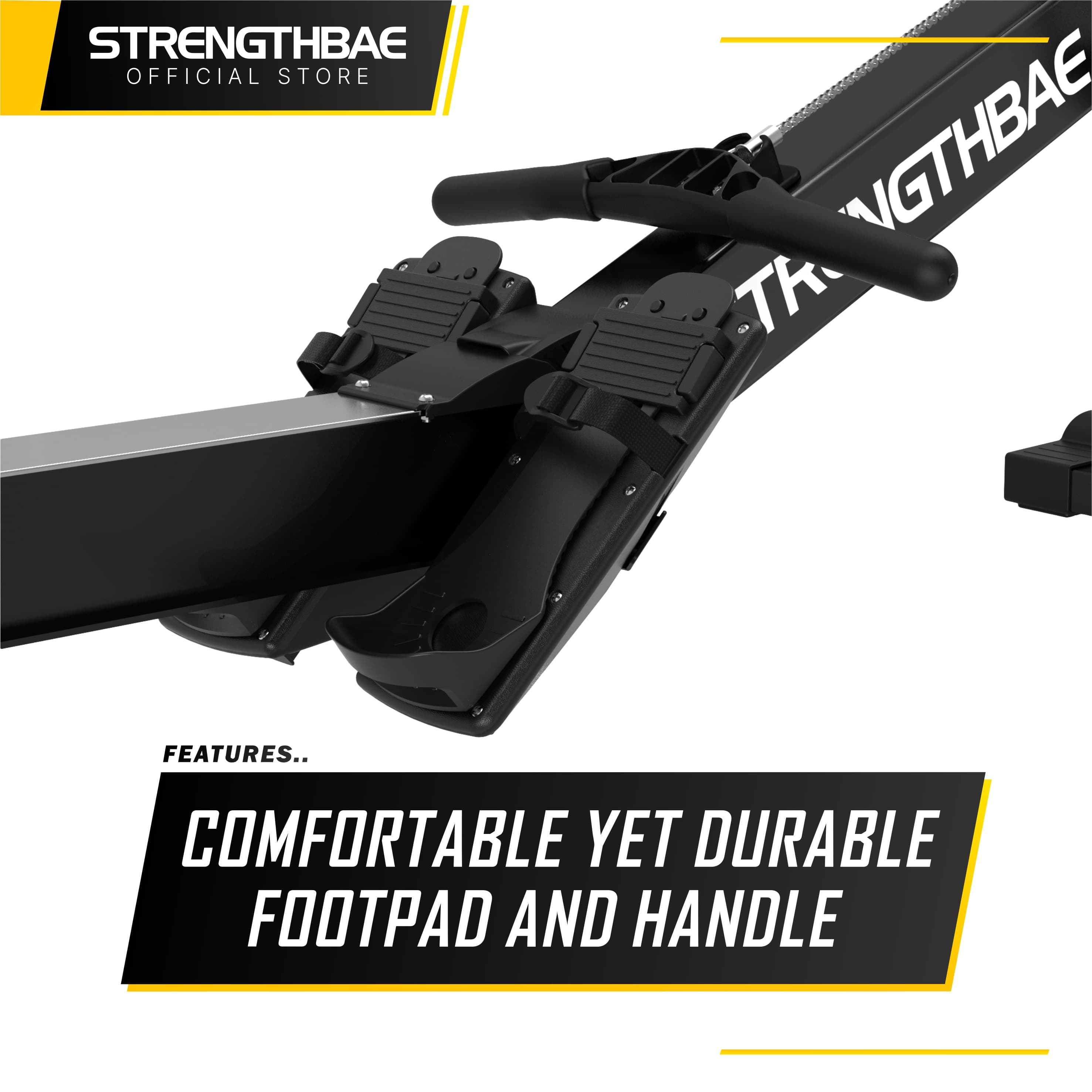 Air Rower Strengthbae – Commercial Rowing Machine dengan Adjustable Fan Resistance
