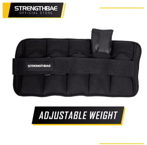 Ankle & Wrist Weight Strengthbae | Pemberat Kaki dan Tangan Adjustable hingga 5 kg
