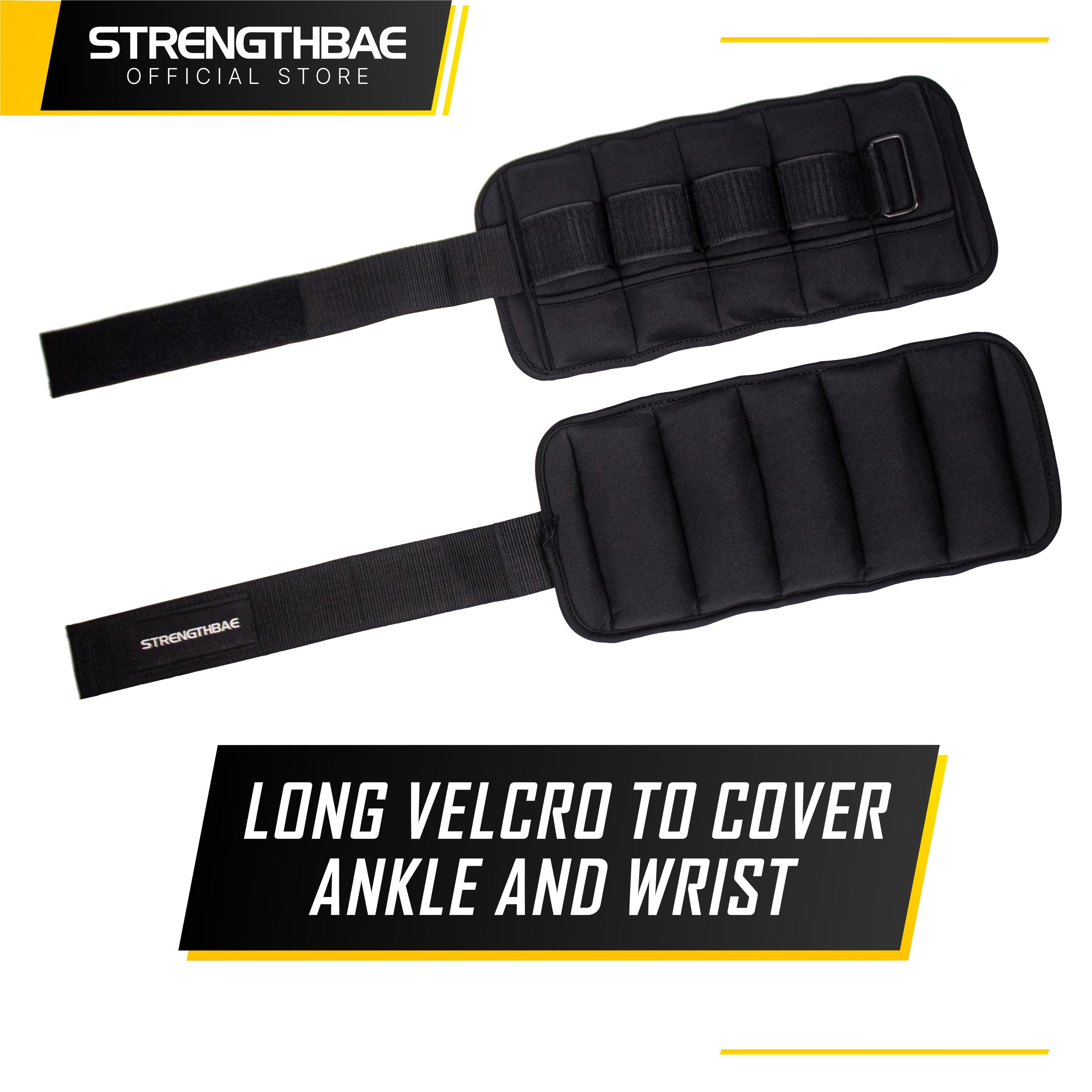 Ankle & Wrist Weight Strengthbae – Pemberat Kaki dan Tangan Adjustable hingga 5 kg