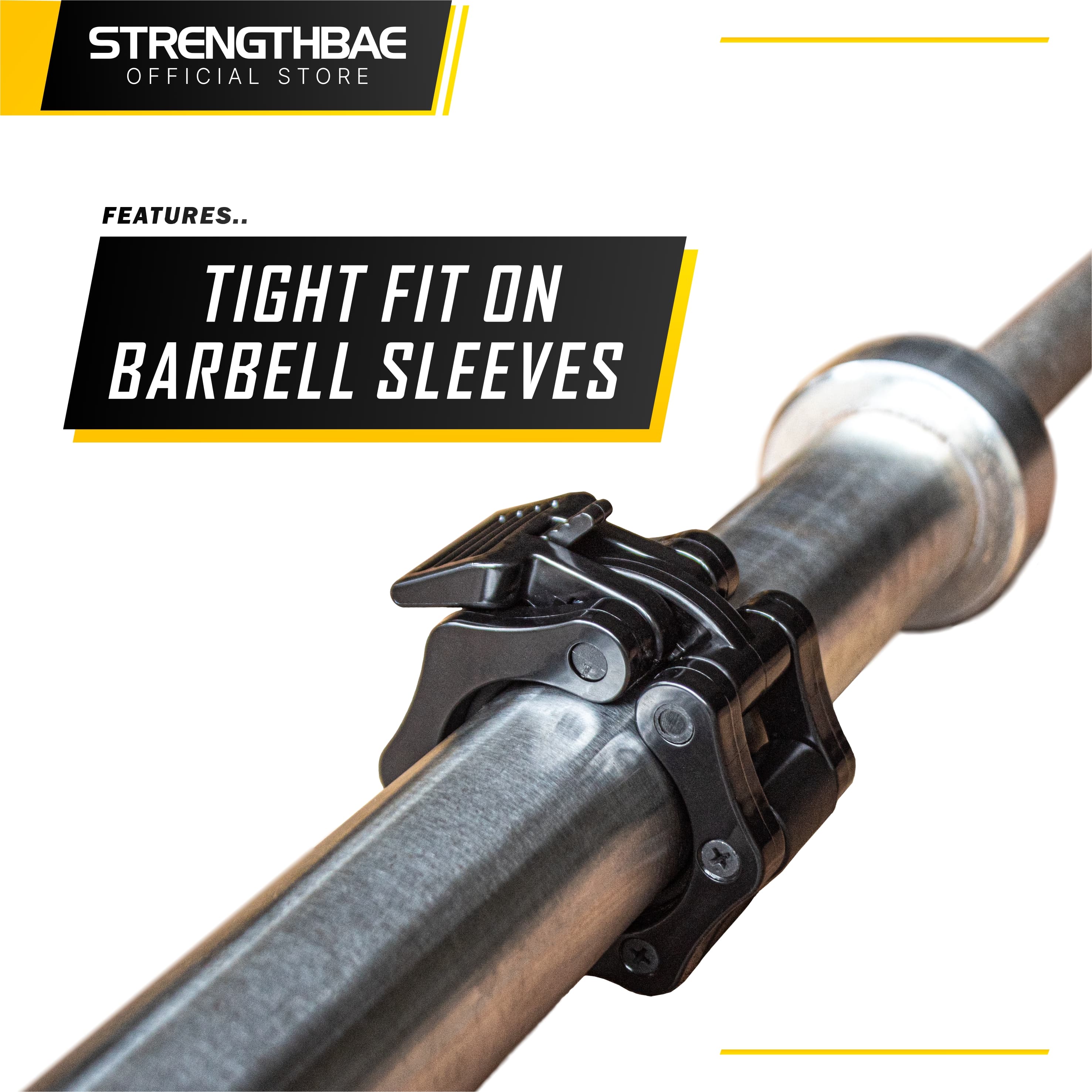 Barbell Collar Strengthbae | Pengunci Barbel Olympic 5 cm