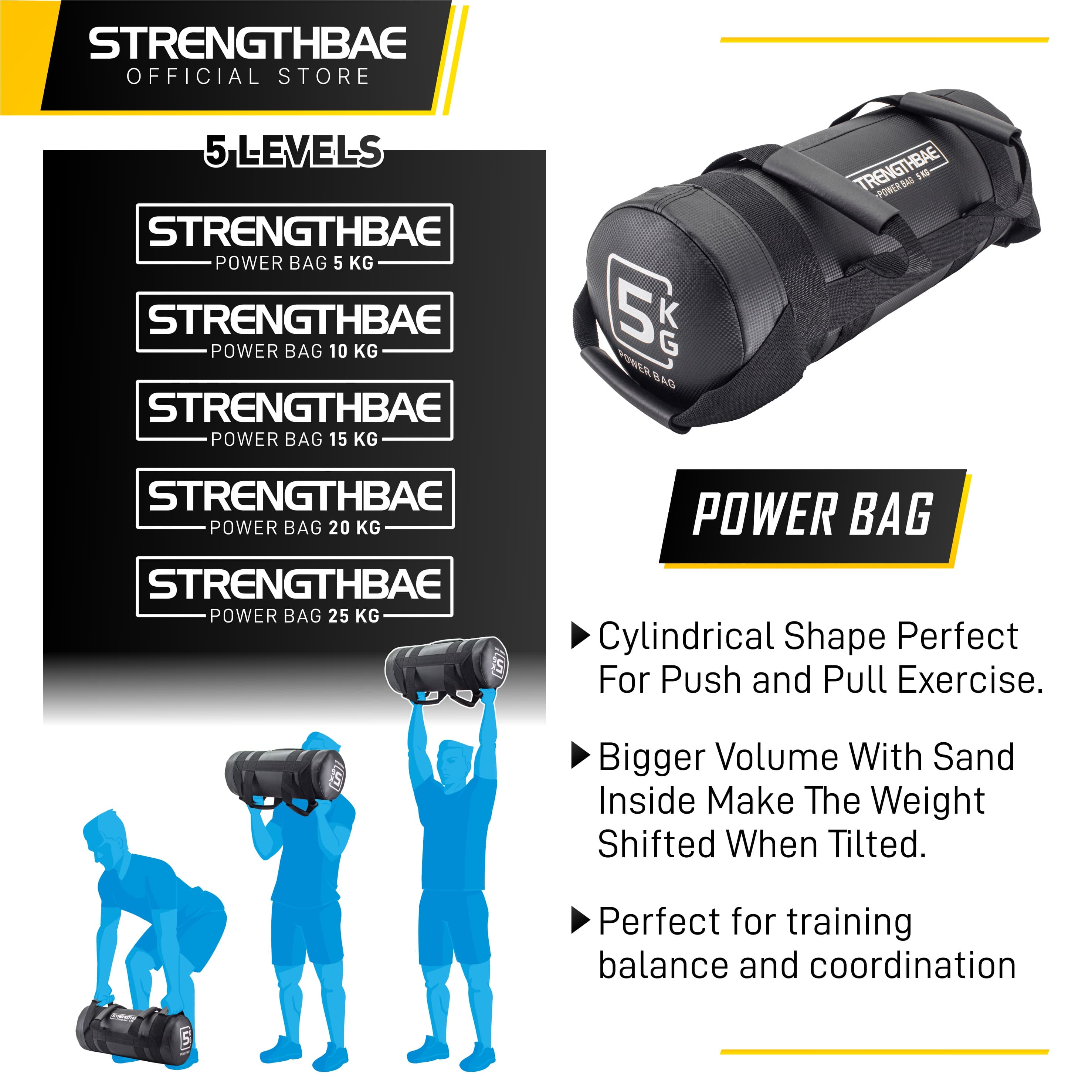 Bulgarian Bag Strengthbae 5–25 kg | Functional Training Bag