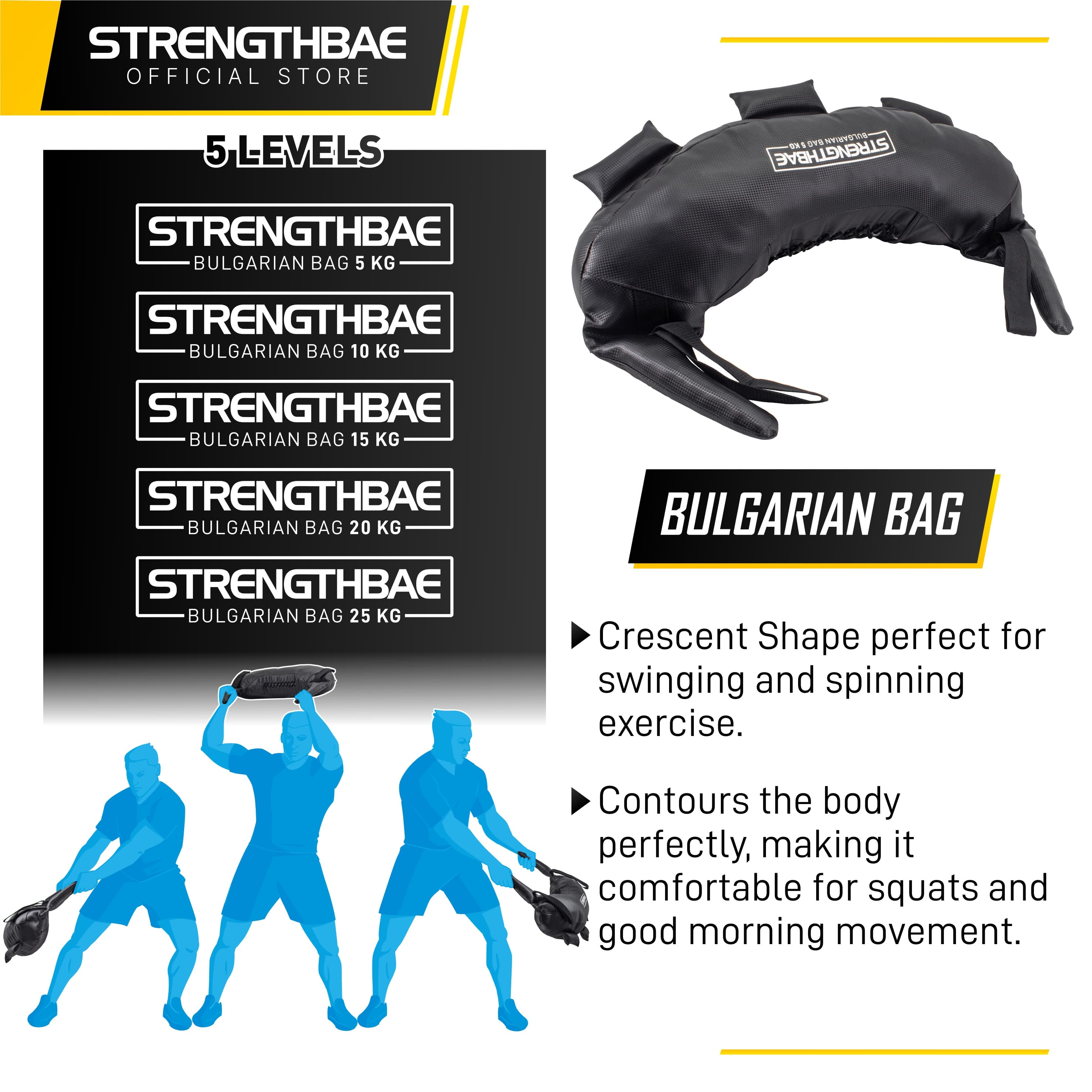Bulgarian Bag Strengthbae 5–25 kg | Functional Training Bag