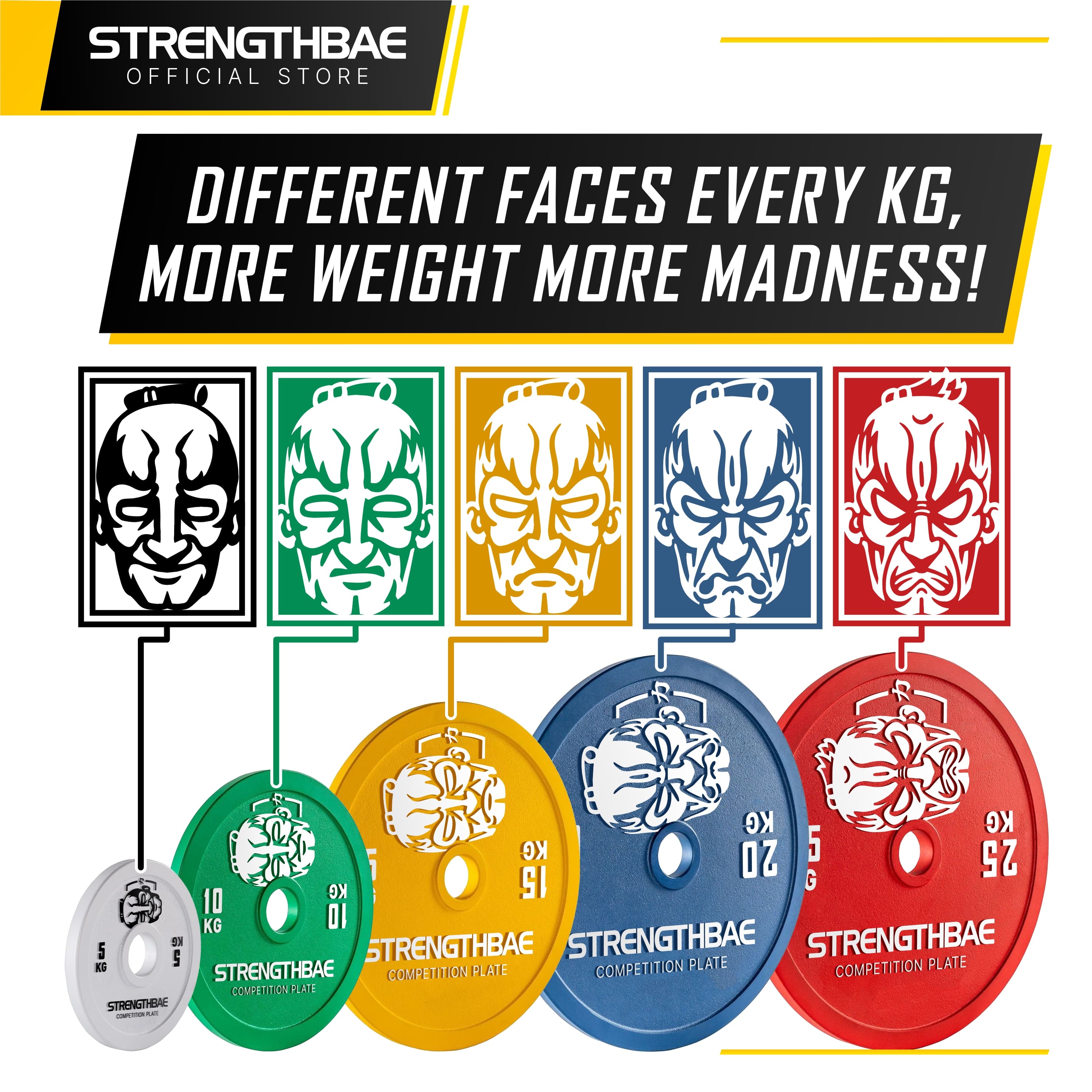 Calibrated Plate Strengthbae 0,25–25 kg | Powerlifting Plate