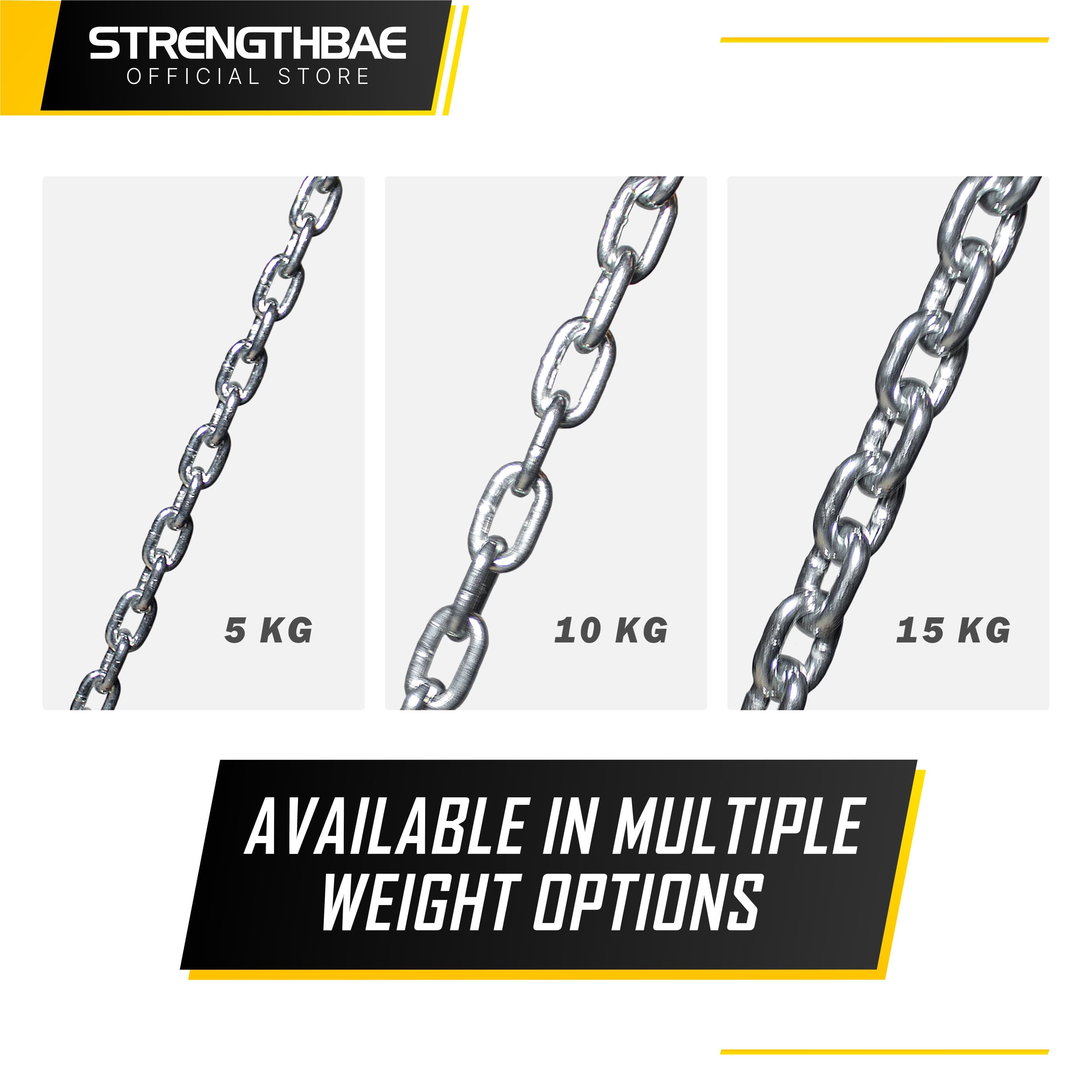 Lifting Chain Strengthbae 5–15 kg – Rantai Beban untuk Barbell