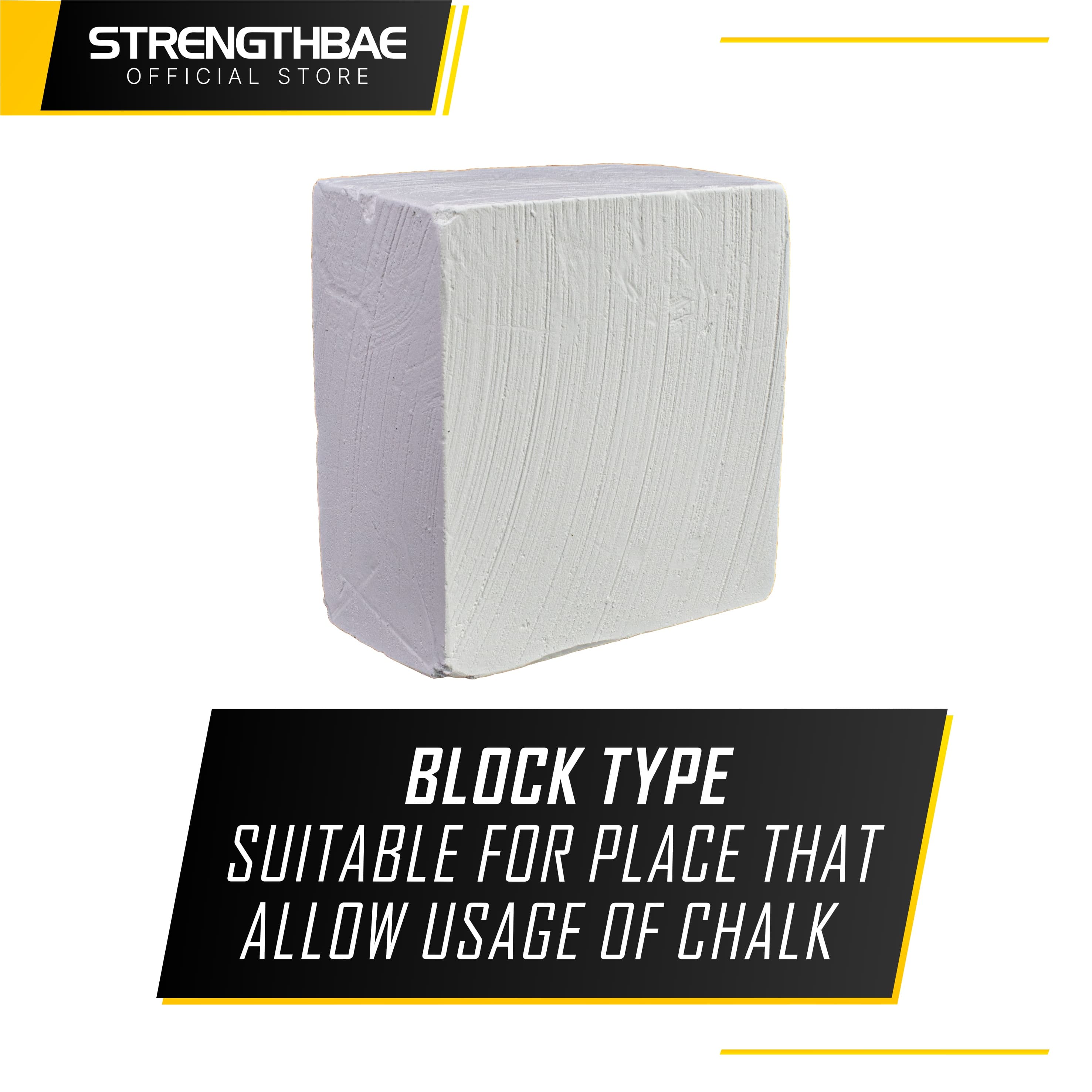 Gym Chalk Strengthbae – Magnesium Carbonate untuk Grip Lifting