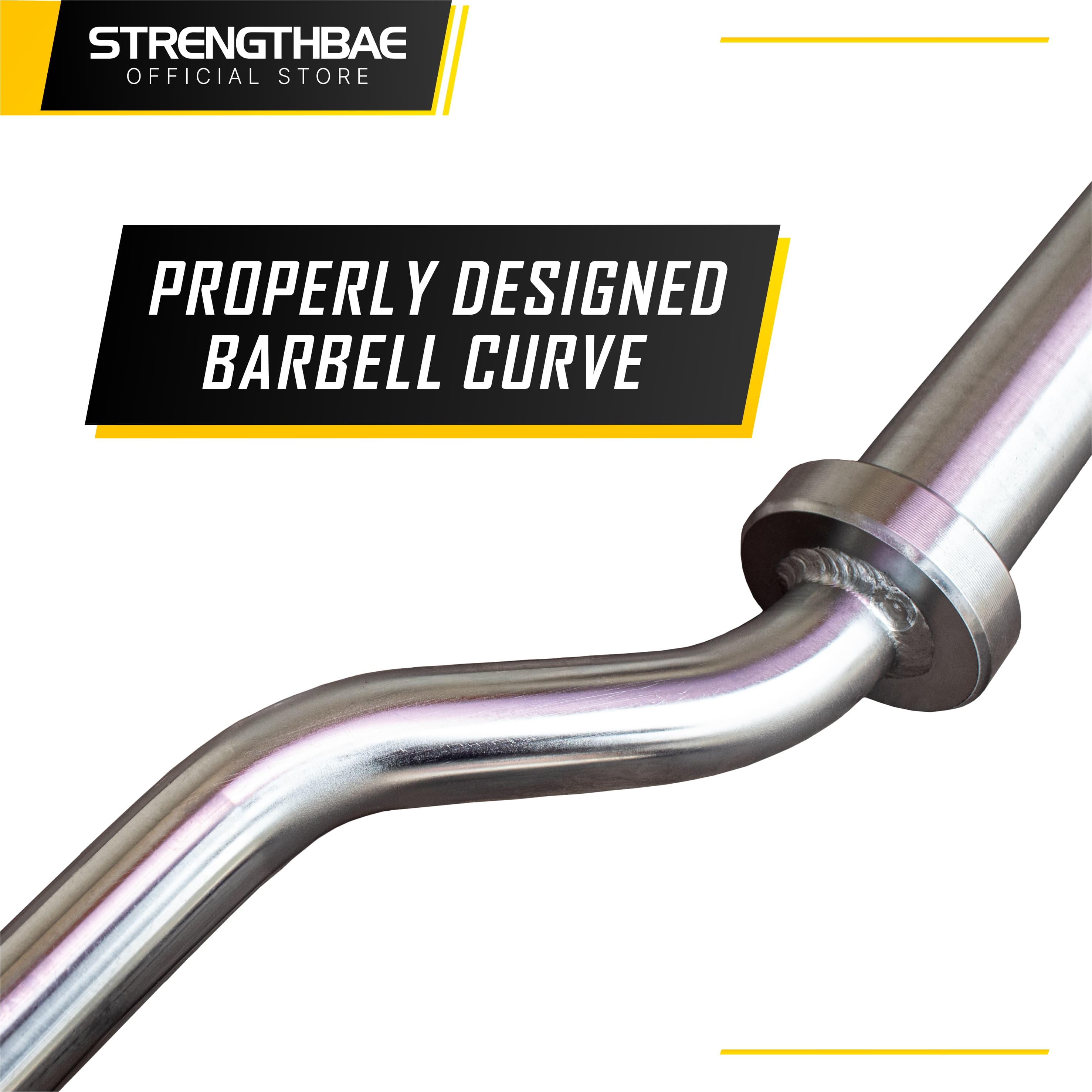 Cloud Bar Strengthbae – Safety Squat Bar dengan Padding Tebal