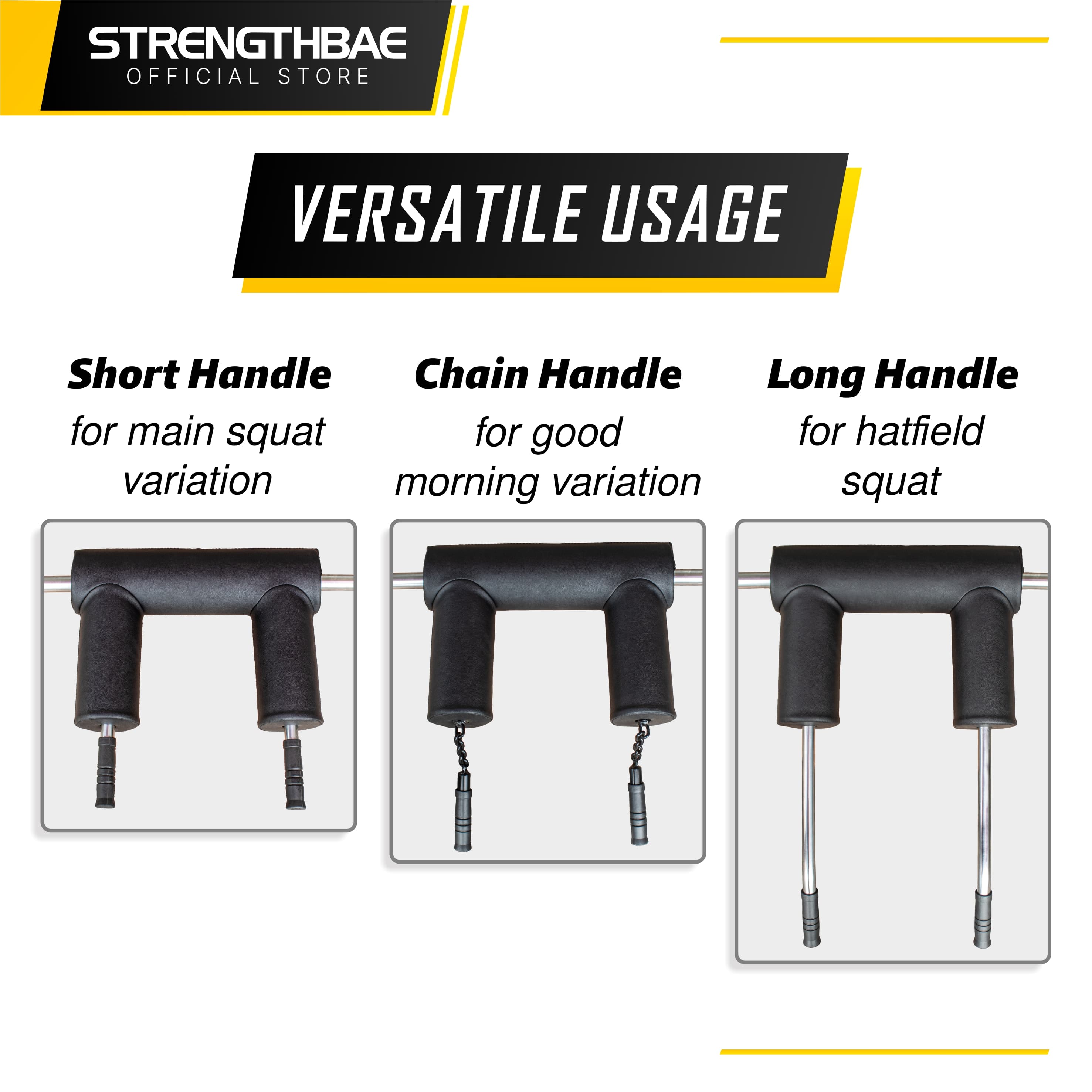 Cloud Bar Strengthbae – Safety Squat Bar dengan Padding Tebal