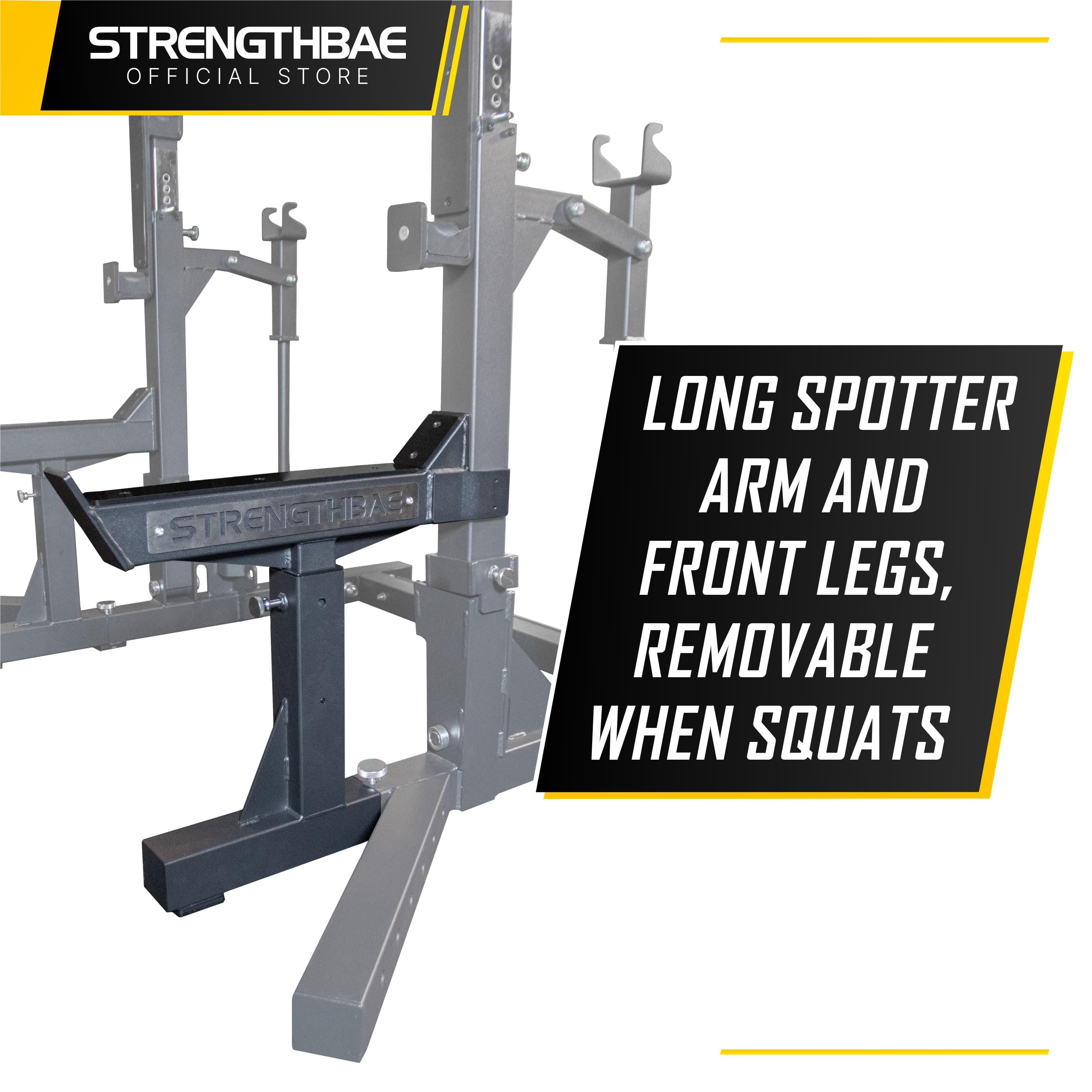 Combo Rack Strengthbae – Squat Rack dan Flat Bench Powerlifting
