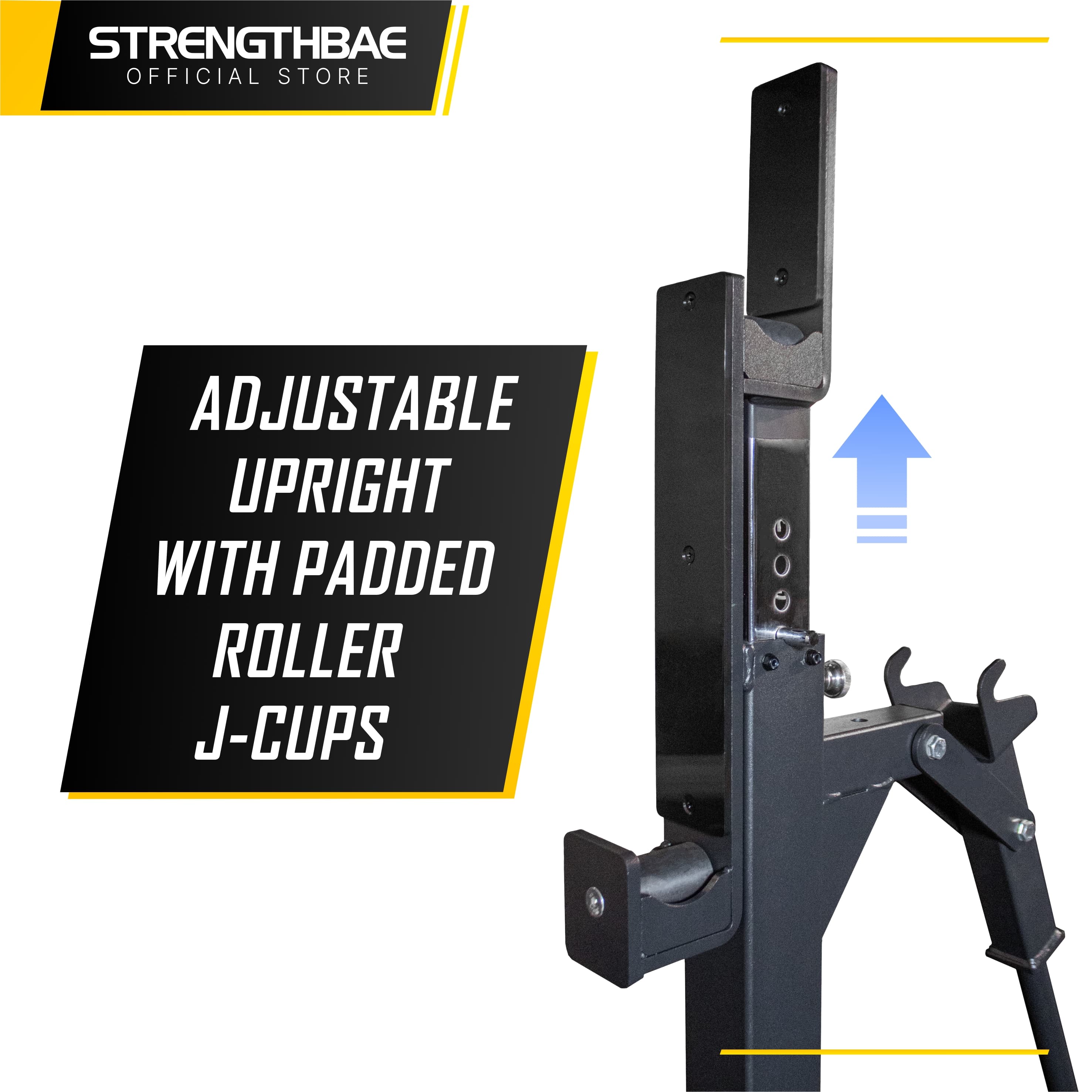 Combo Rack Strengthbae – Squat Rack dan Flat Bench Powerlifting