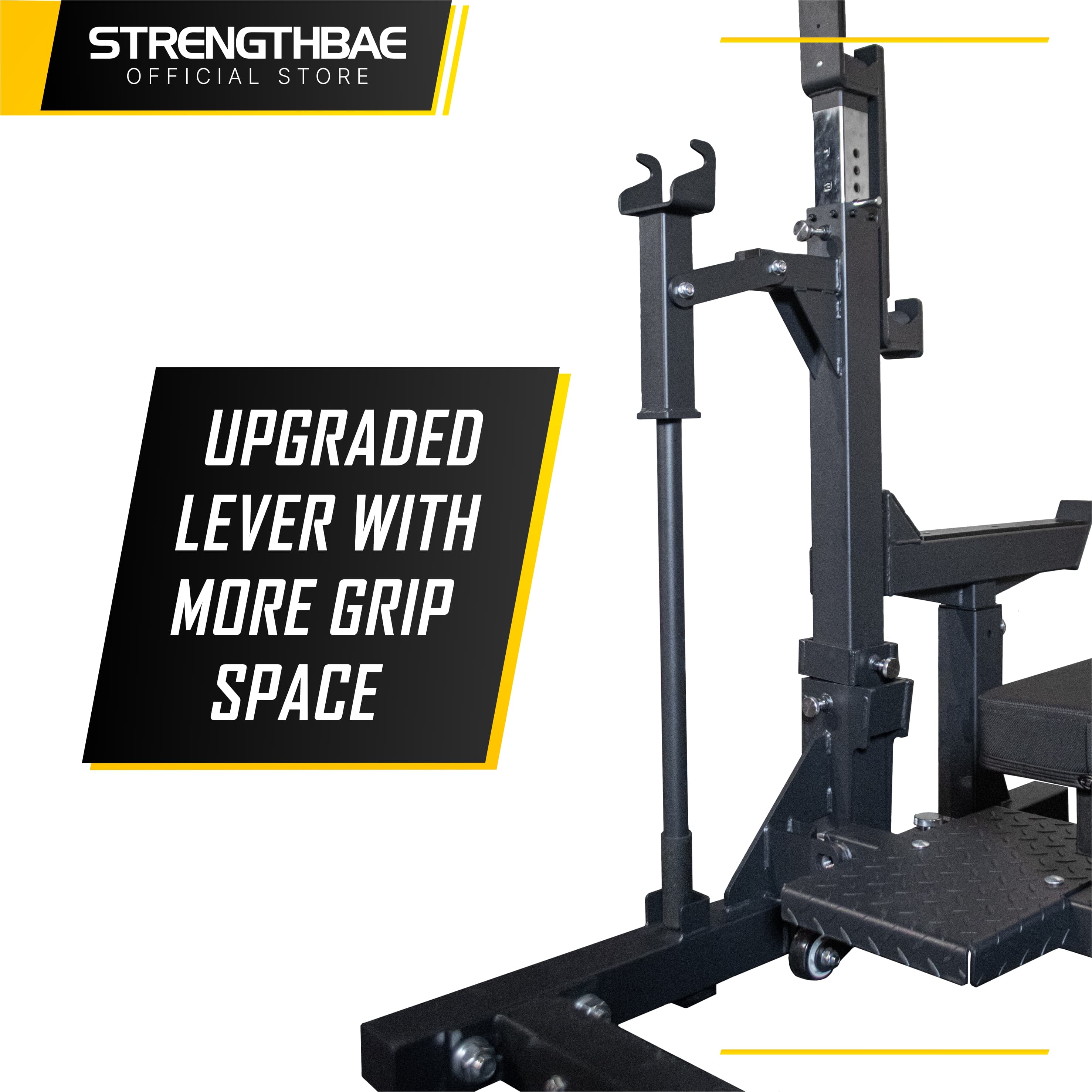 Combo Rack Strengthbae – Squat Rack dan Flat Bench Powerlifting