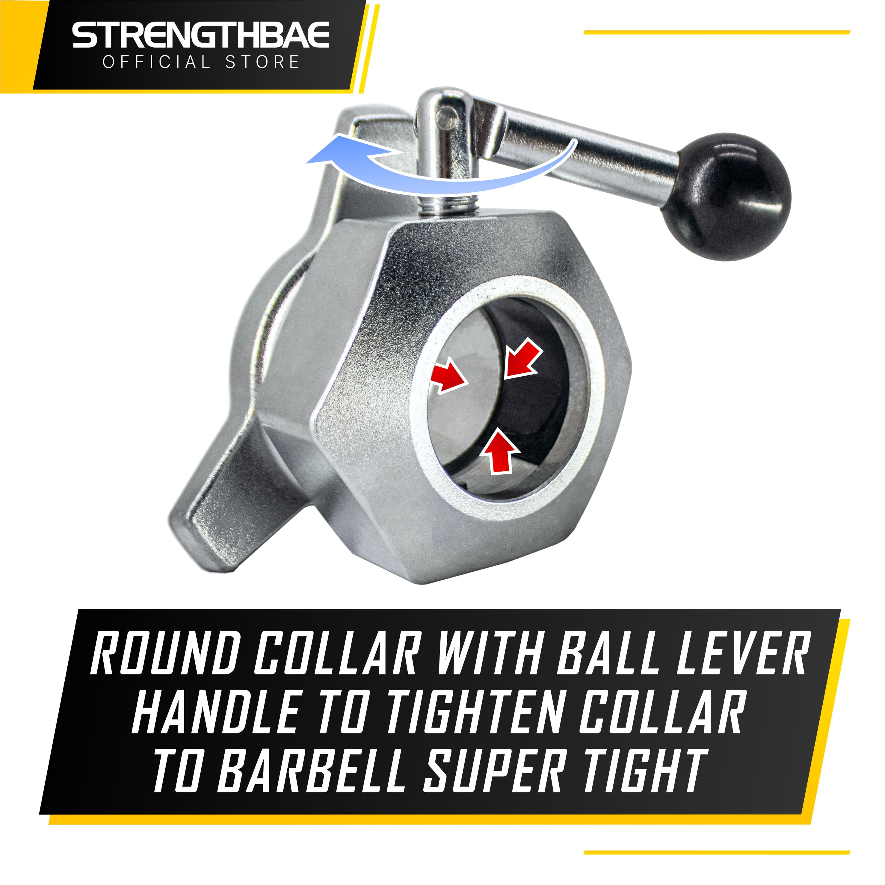 Competition Collar Strengthbae 2,5 kg – Pengunci Barbell Baja
