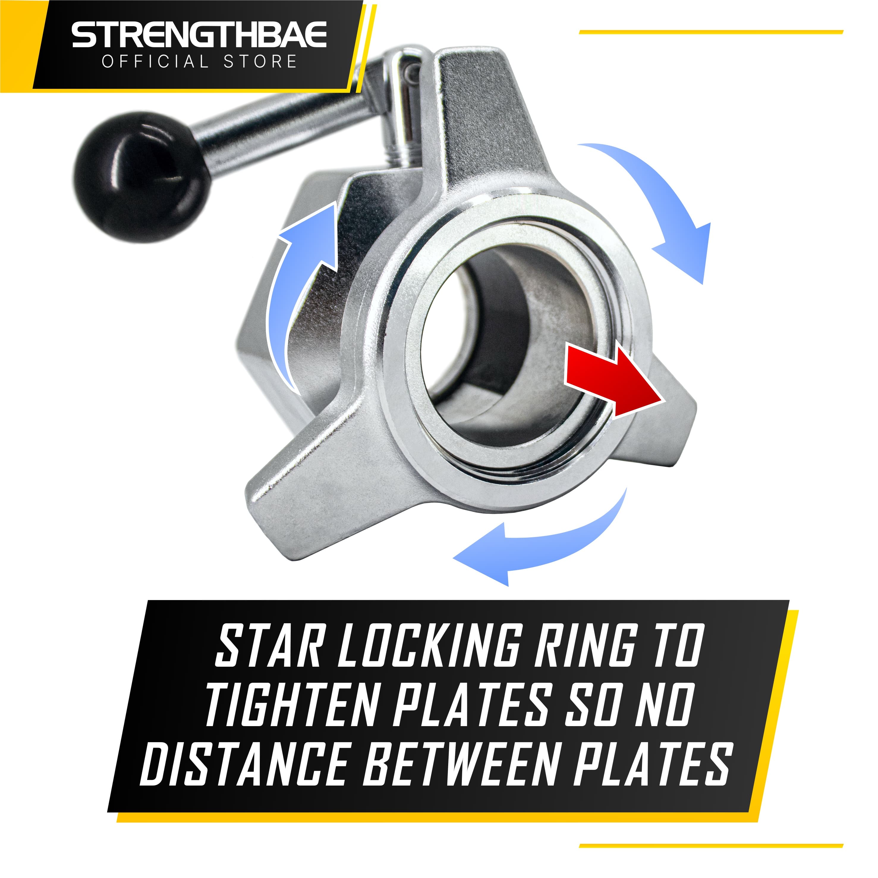 Competition Collar Strengthbae 2,5 kg – Pengunci Barbell Baja