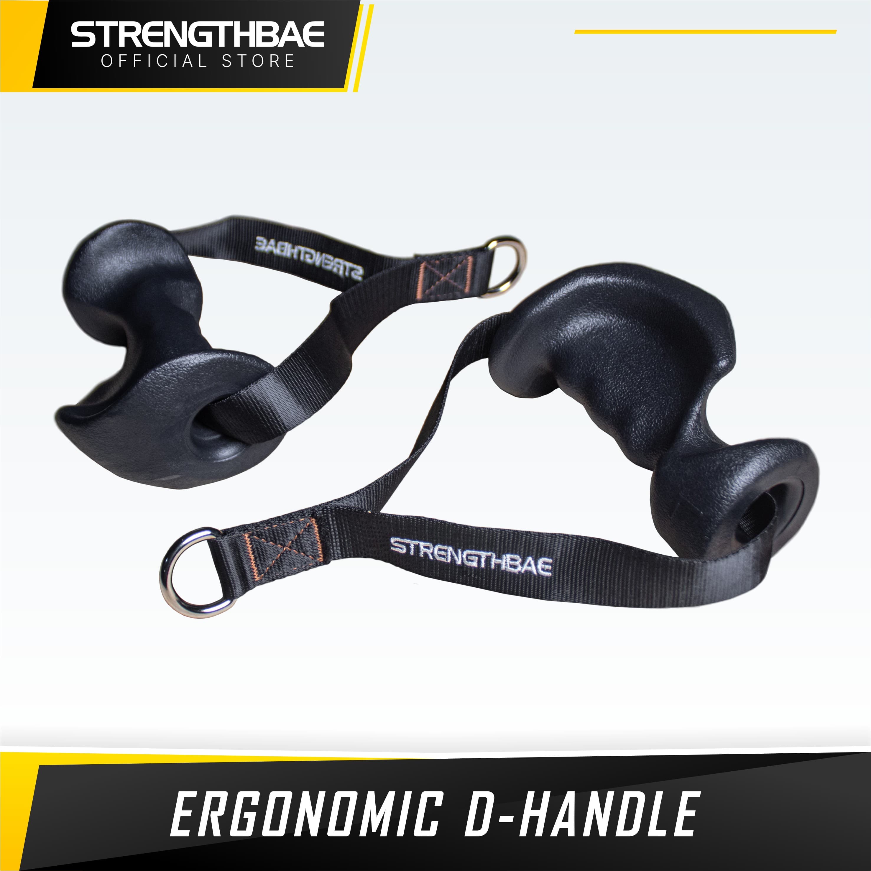 D-Handle Strengthbae – Cable Attachment Commercial Grade Sepasang