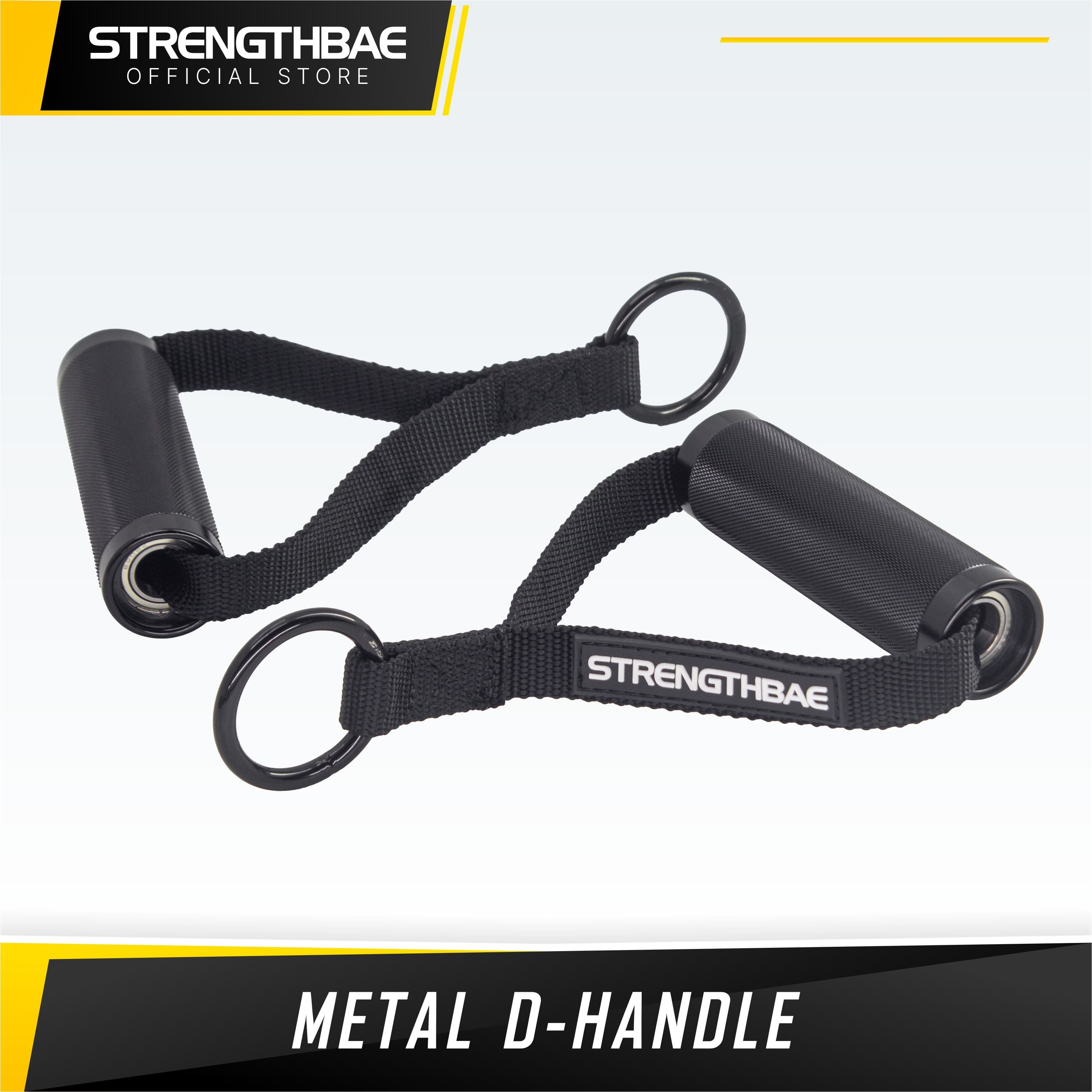 D-Handle Strengthbae – Cable Attachment Commercial Grade Sepasang