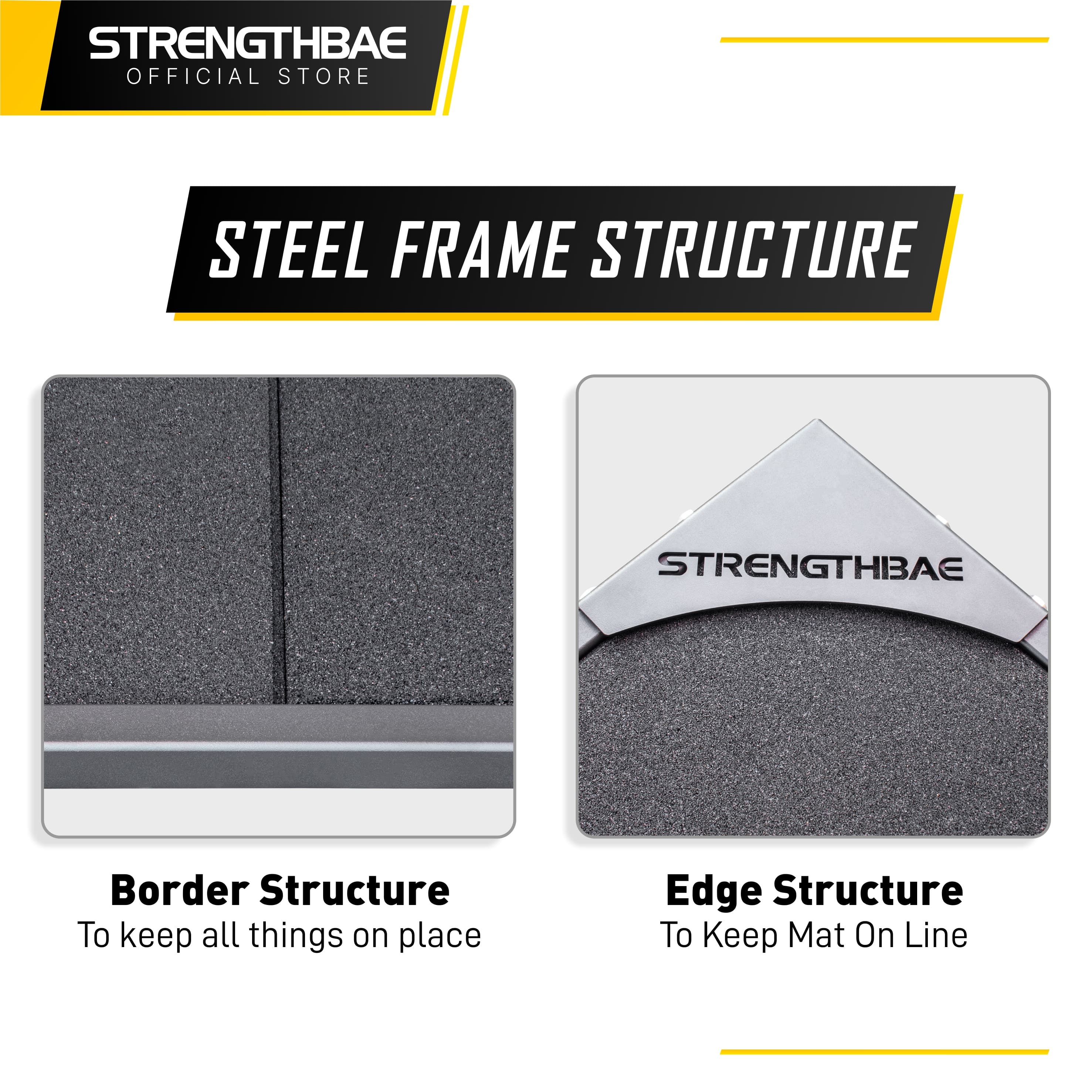 Deadlift Platform Strengthbae – Platform Full Rubber Tebal 3 cm