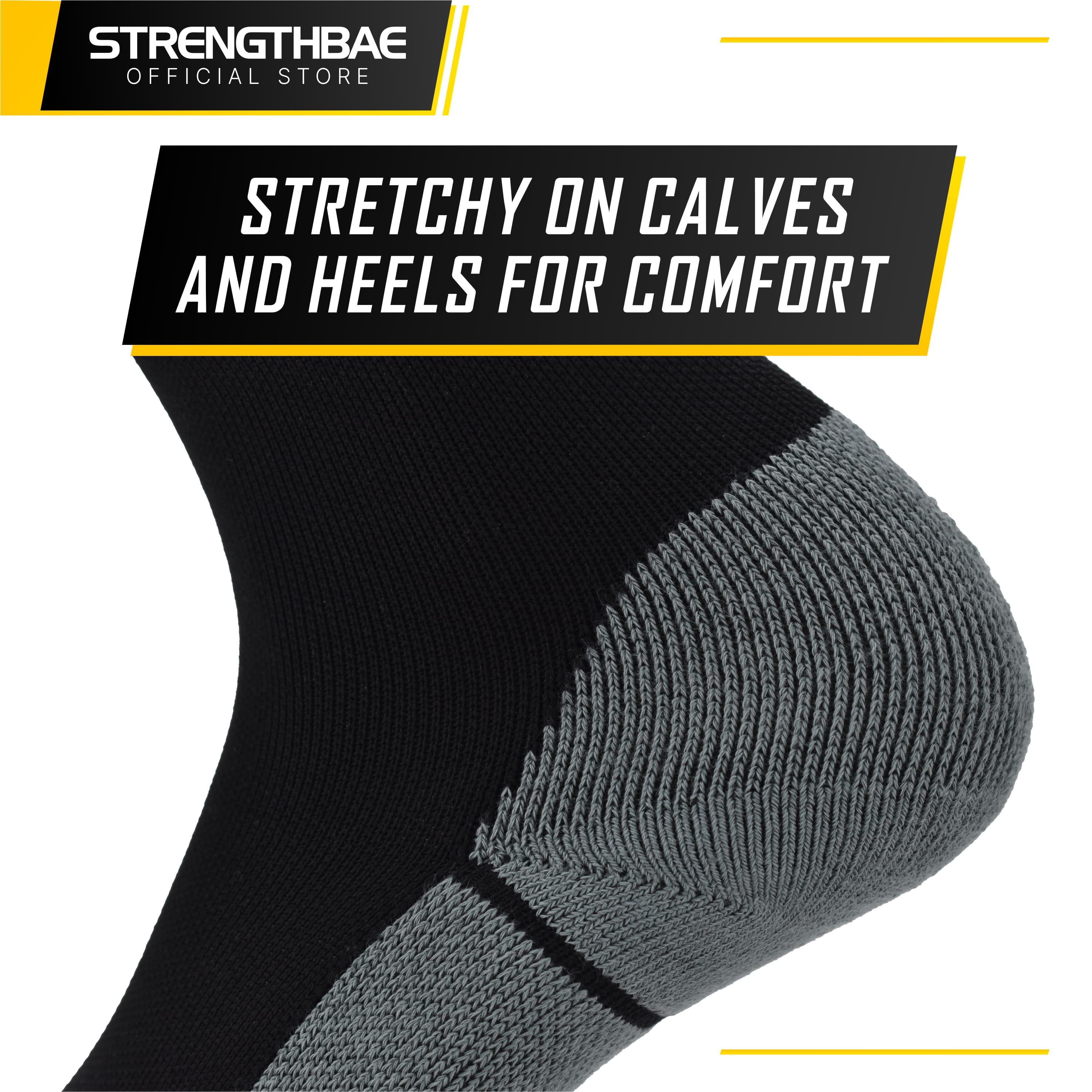 Deadlift Socks Strengthbae – Kaus Kaki Pelindung Tulang Kering
