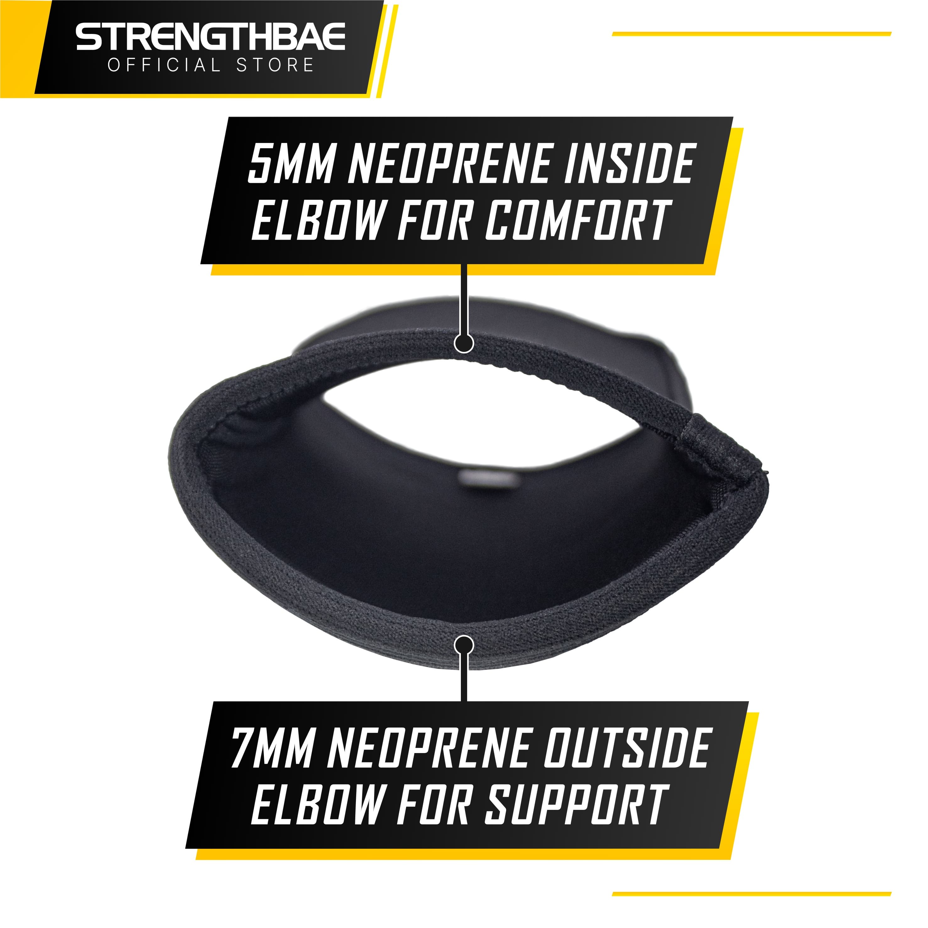 Elbow Sleeves 2.0 - Strengthbae 5 mm & 7 mm – Support Siku Double Panel