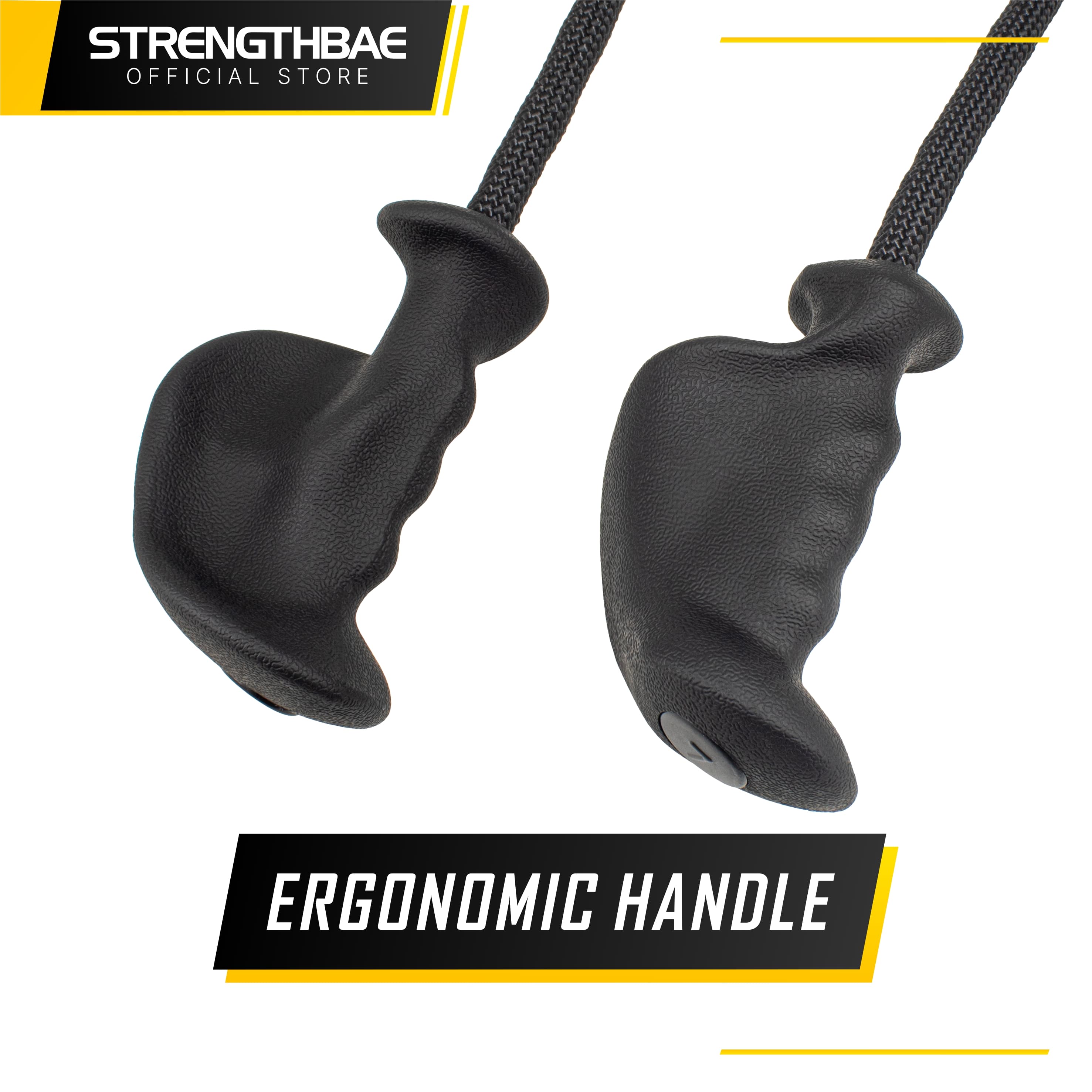 Ergonomic Tricep Rope Strengthbae – Cable Rope 90 cm dengan Handle