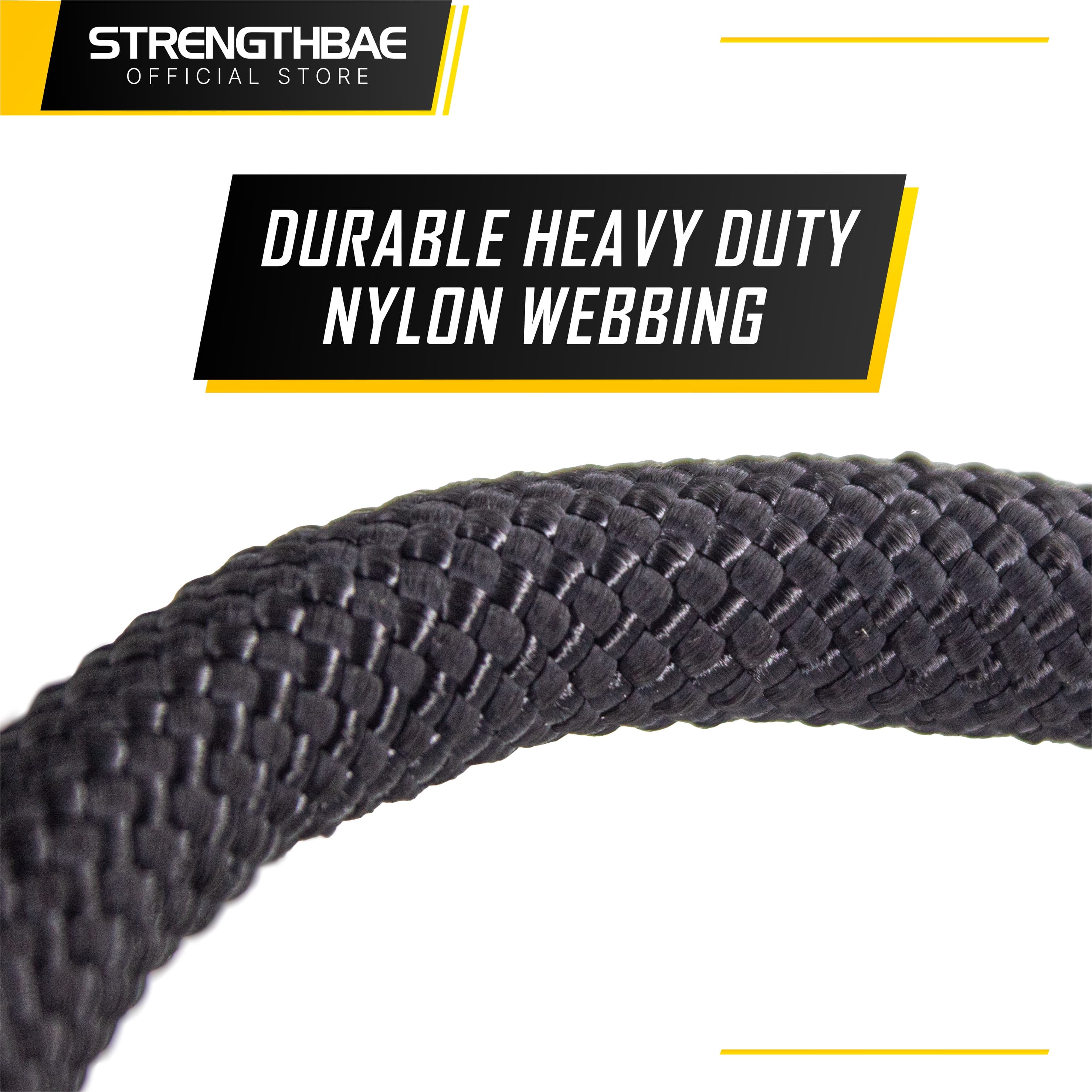 Ergonomic Tricep Rope Strengthbae – Cable Rope 90 cm dengan Handle