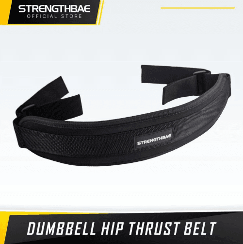 Hip Thrust Belt Strengthbae – Sabuk Kait Dumbbell untuk Hip Thrust dan Glute Bridge