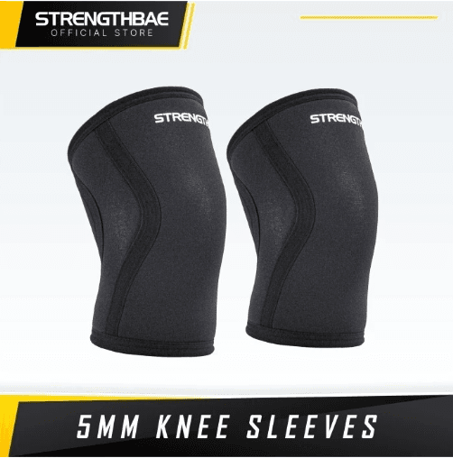 Knee Sleeves 5mm Strengthbae – Penyangga Lutut Fleksibel untuk Weightlifting
