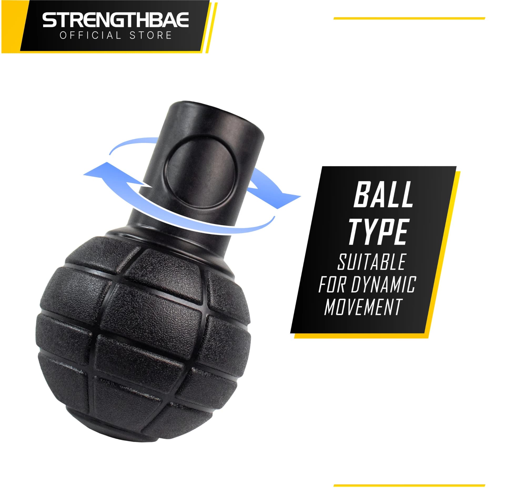 Landmine Post & Ball Strengthbae – Landmine Attachment untuk T-Bar Row dan Latihan Barbell