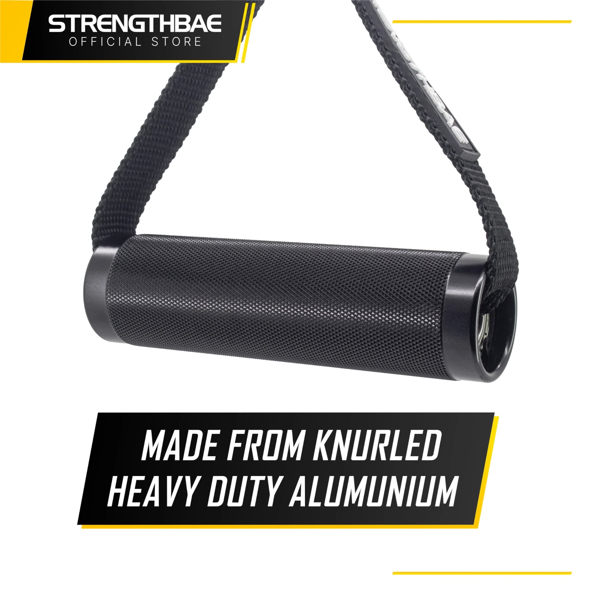 D-Handle Metal Bearing Strengthbae – Aluminium Cable Machine Attachment