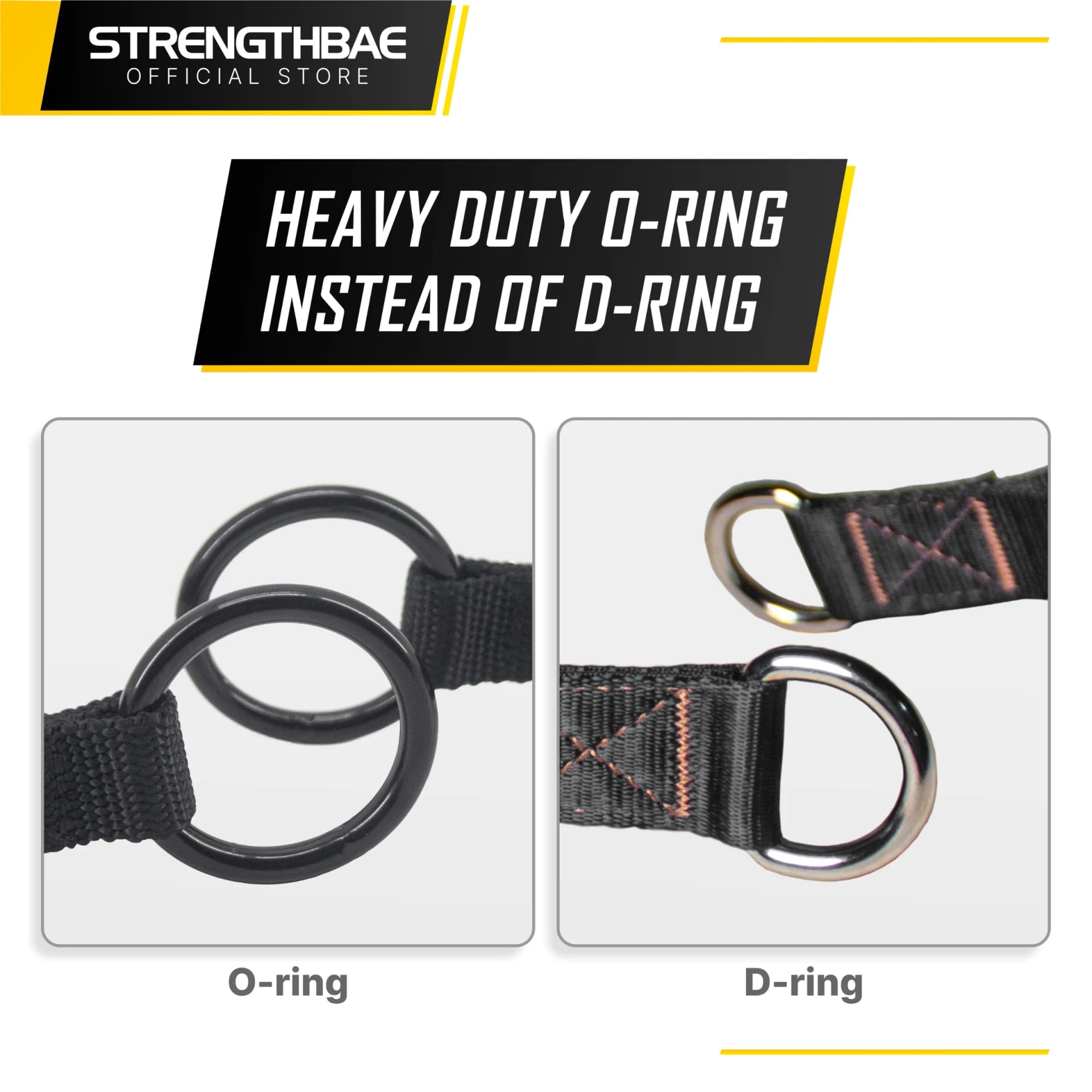 D-Handle Metal Bearing Strengthbae – Aluminium Cable Machine Attachment
