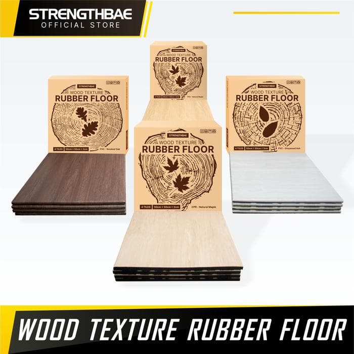 Rubber Mat Gym Flooring Wood Texture
