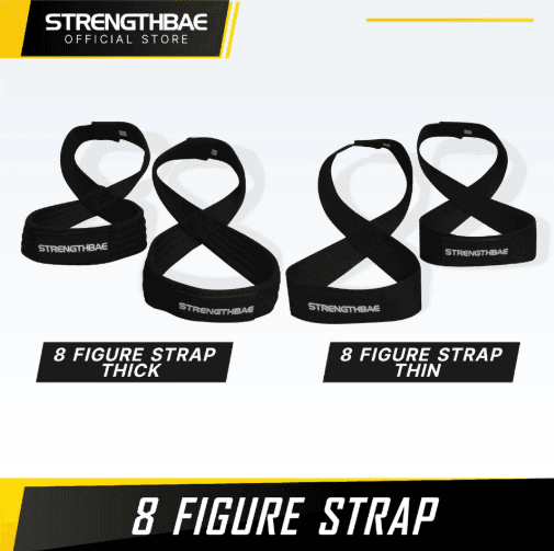 8 Figure Strap Strengthbae – Lifting Strap untuk Deadlift Berat