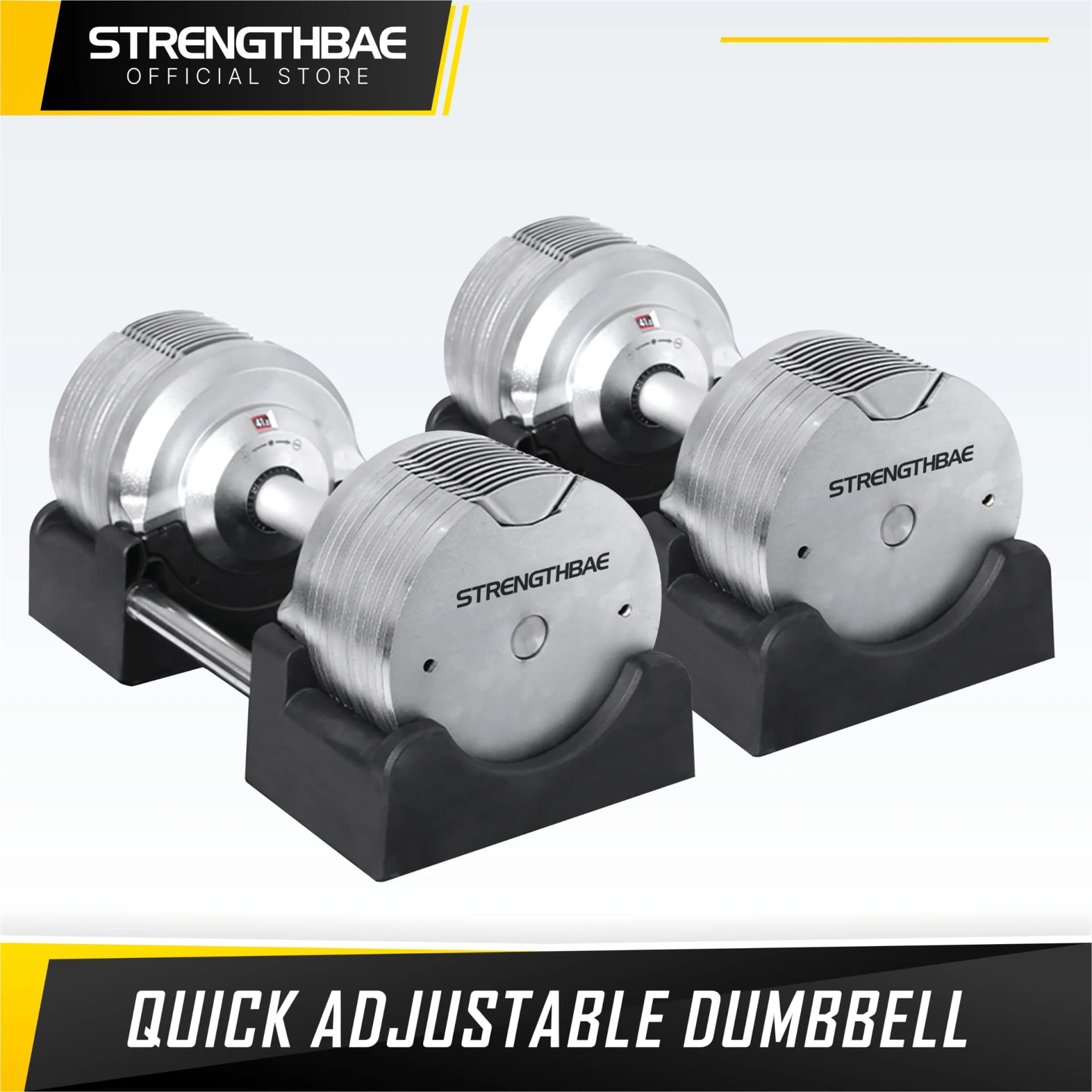 Adjustable Dumbbell Strengthbae – Dumbbell Selectorized Metal 23,5–41,5 kg