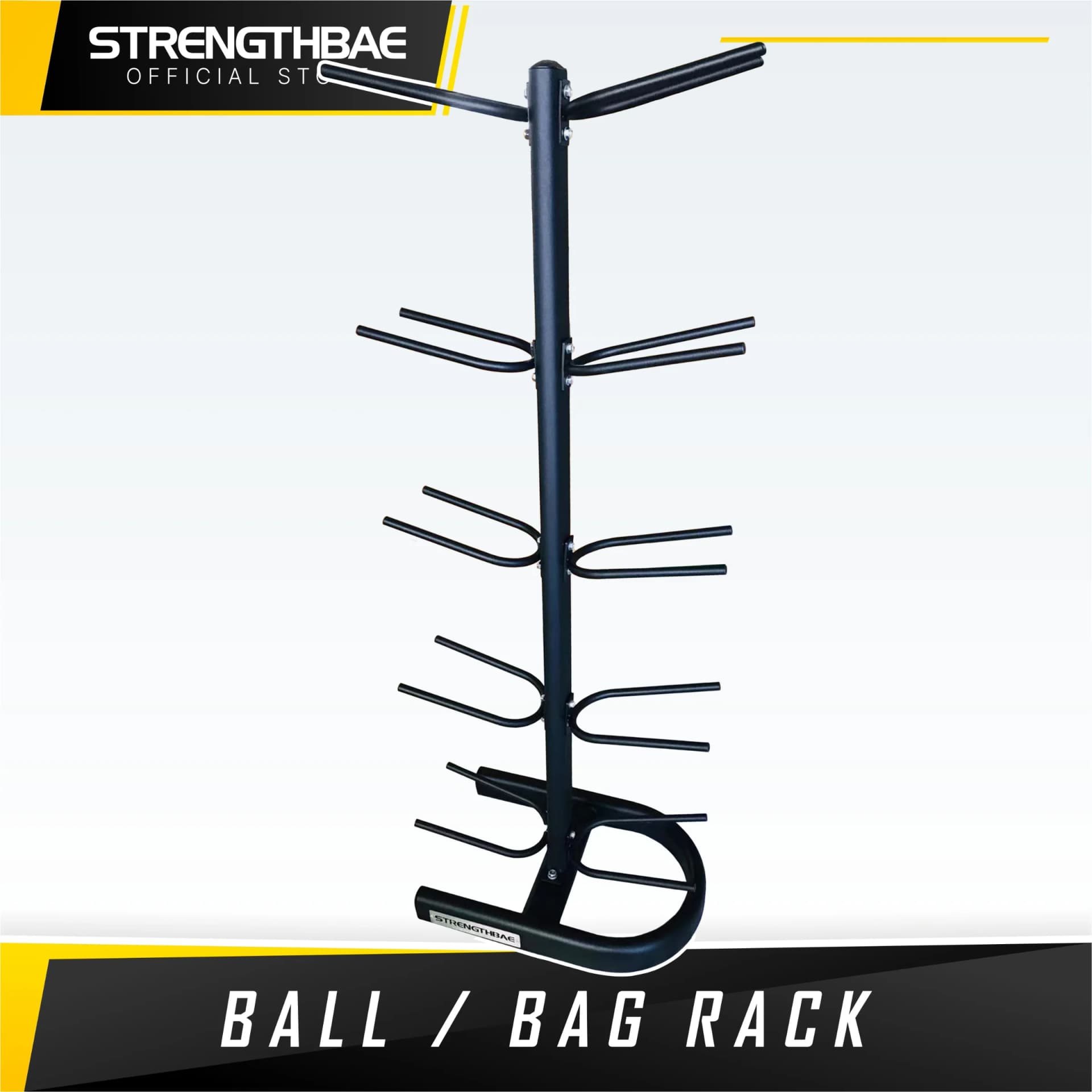 Ball Bag Rack Strengthbae – Rak Penyimpanan Medicine Ball, Slam Ball & Wall Ball