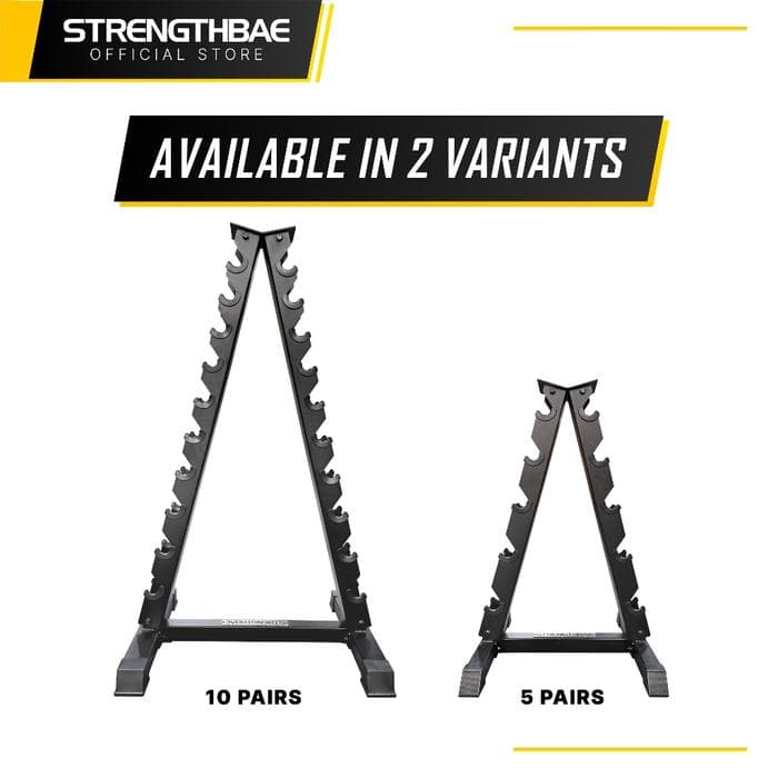 Vertical Dumbbell Storage Strengthbae – Rak Dumbbell Vertikal Kapasitas 5 dan 10 Pasang