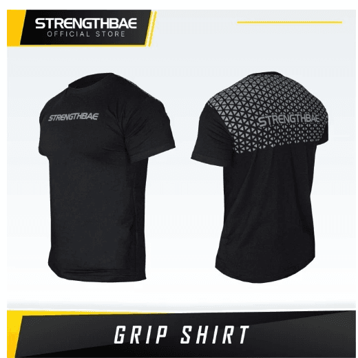Grip Shirt Strengthbae – Baju Gym Antiselip untuk Squat dan Bench Press