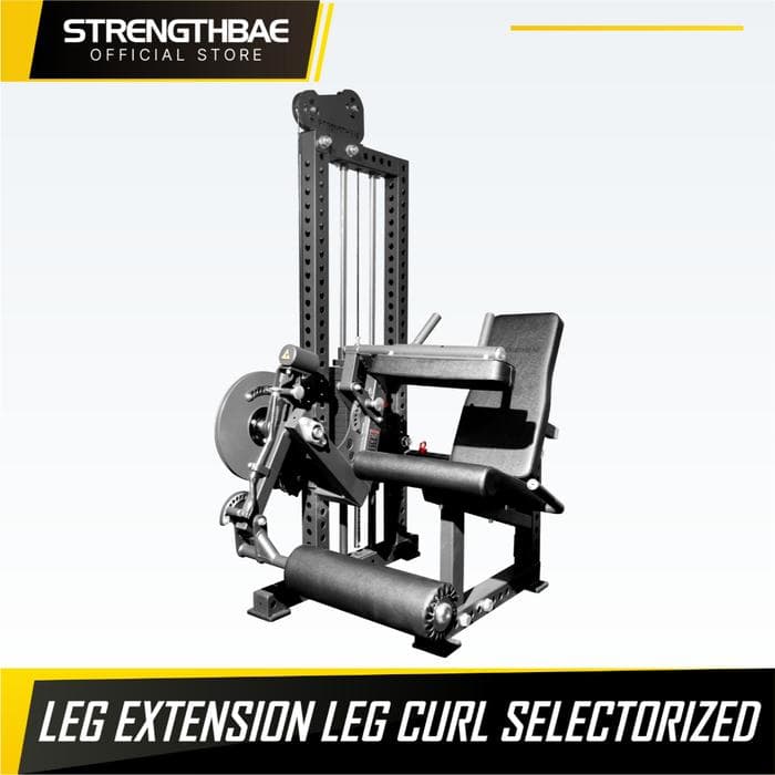 Leg Extension Leg Curl Selectorized Strengthbae | Seated Legs Machine Bench Combo Mesin Gym Latihan Kaki Paha Depan Belakang