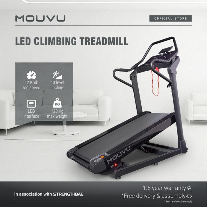 Treadmill Incline MOUVU | Super Incline Walking Pad / Running Pad – Alat Olahrag